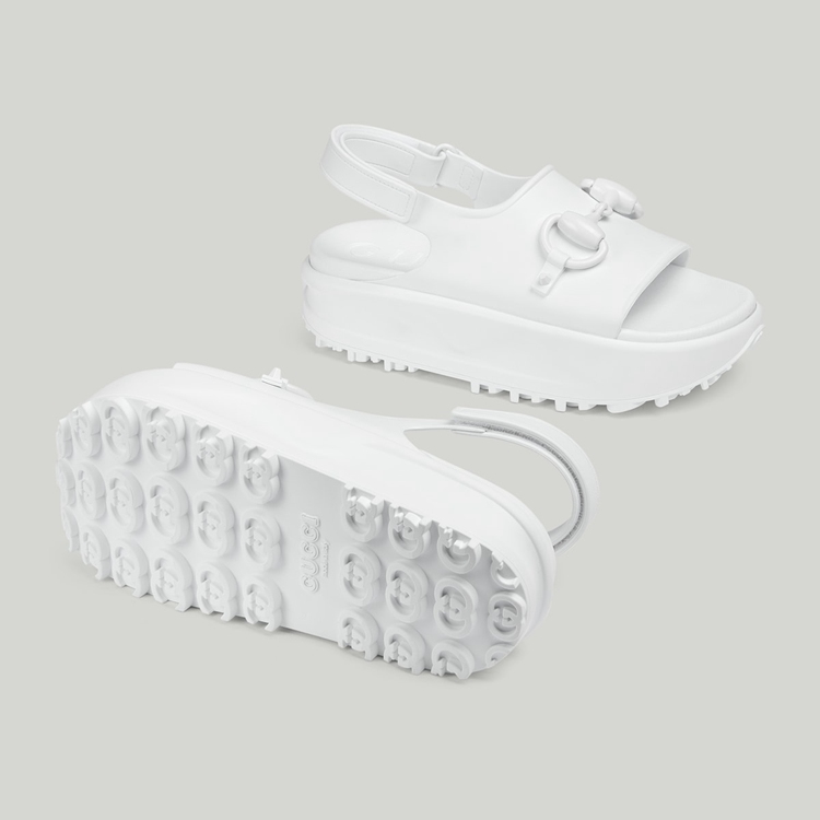 742435.JAAC9.9014.015.100.0000.Light Womens Horsebit flatform sandal